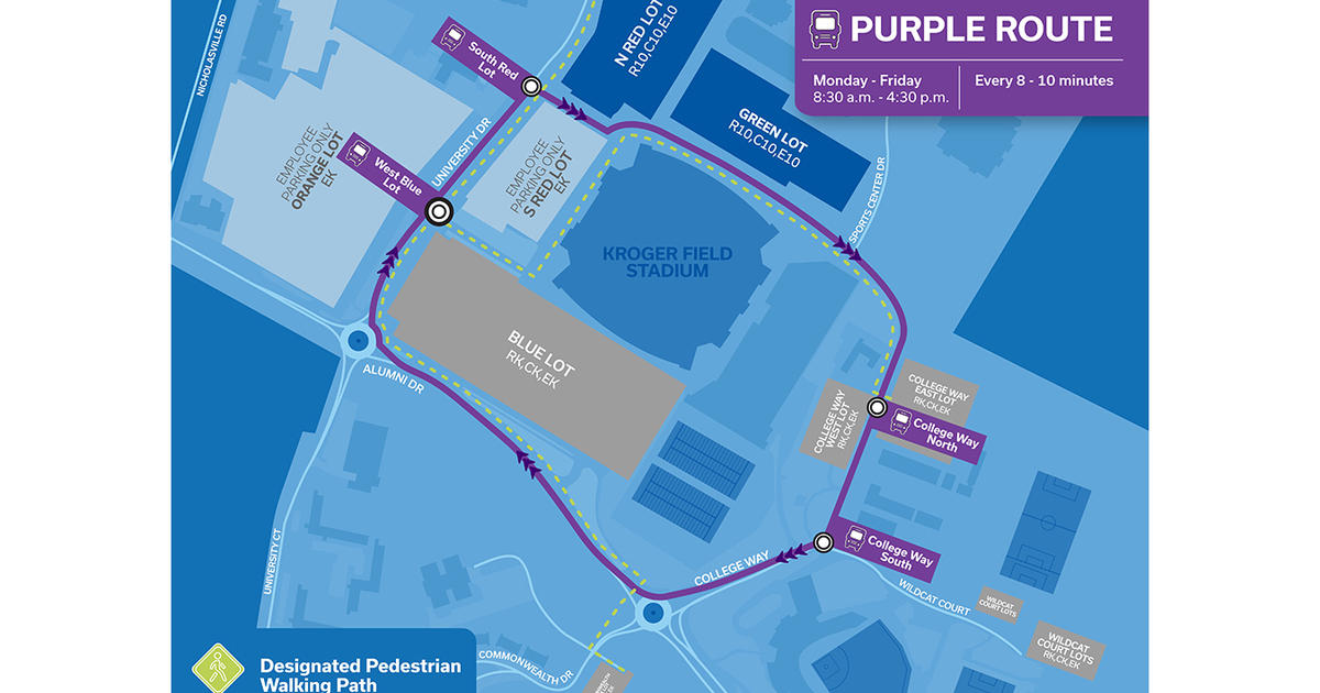 New purple route offers express service from College Way parking lots