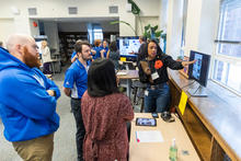This is a photo from the CELT Teaching Innovation Institute Showcase.