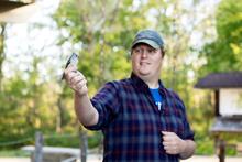 Darin "DJ" McNeil leading a bird banding demonstration
