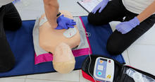 KCH electrophysiologist Shaun Mohan, M.D., underscores the importance of having AEDs in the community.