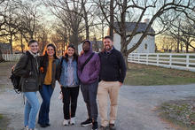Photo of Graduate Students at Shaker Village