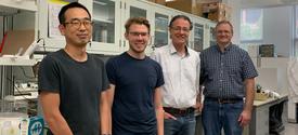UK researchers (left to right) Tiantian Chen, Robert Murphy, Matthew Gentry and Craig Vander Kooi. 