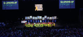 More than 800 UK students participated in this year's record-breaking fundraiser, standing for 24 hours inside Rupp Arena. Carter Skaggs | UKphoto