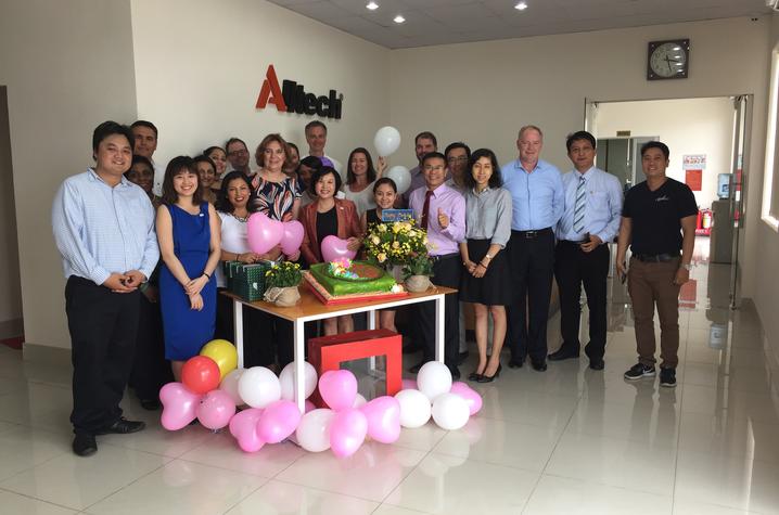 Exec MBA group at Alltech facility in Vietnam