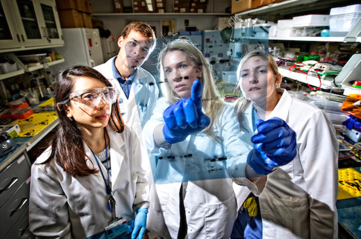 photo of people in the lab