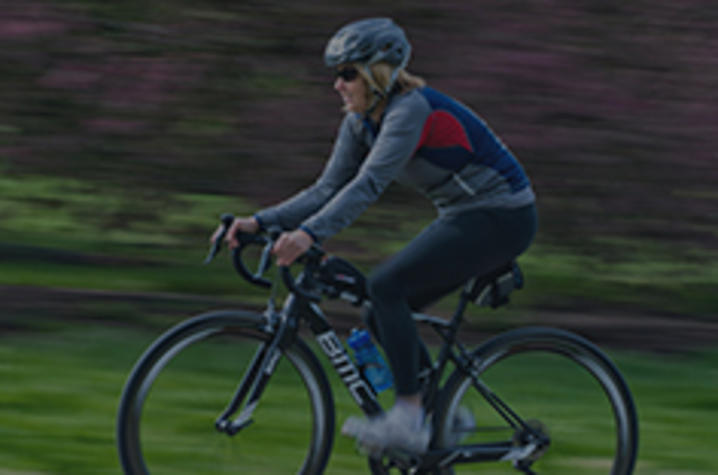 Patty Lane riding her bike