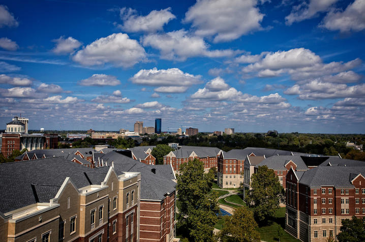 photo of campus and Lexington
