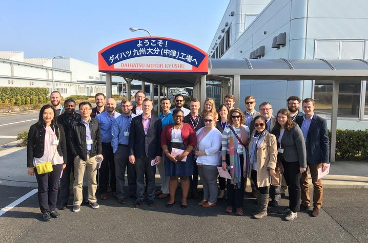 Gatton students at Daihatsu Motor.