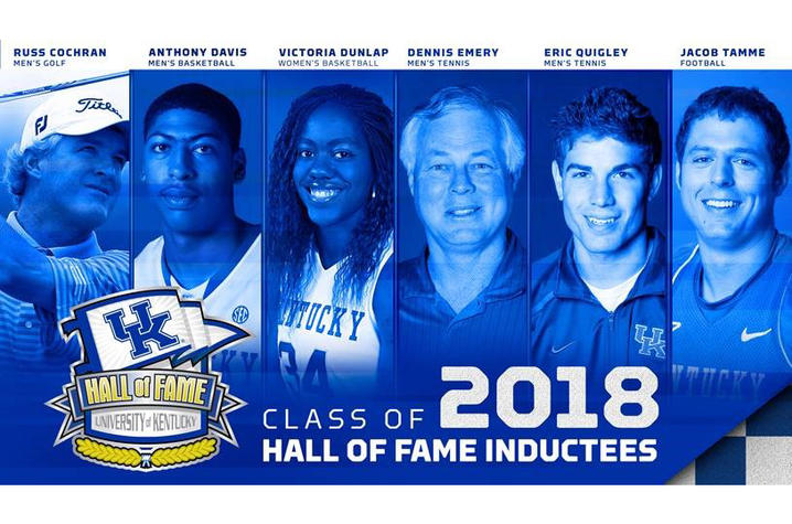 photo of inductees in 2018 UK Athletics Hall of Fame