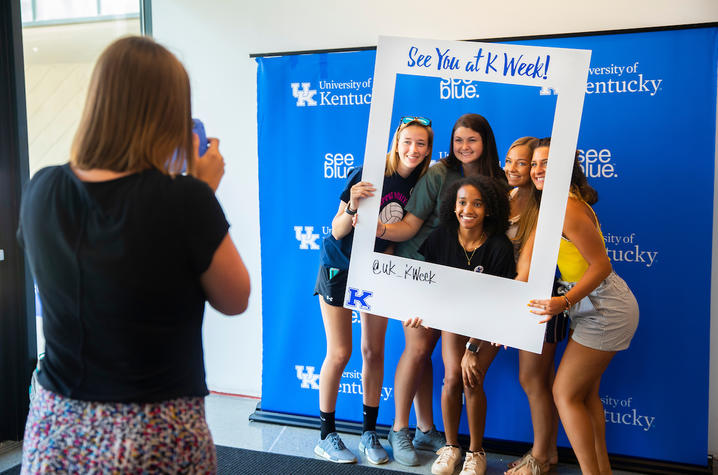 This is a photo from a "see blue." U orientation this summer. 