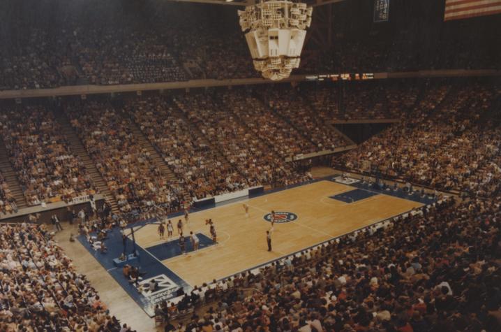 inside Rupp Arena 1977