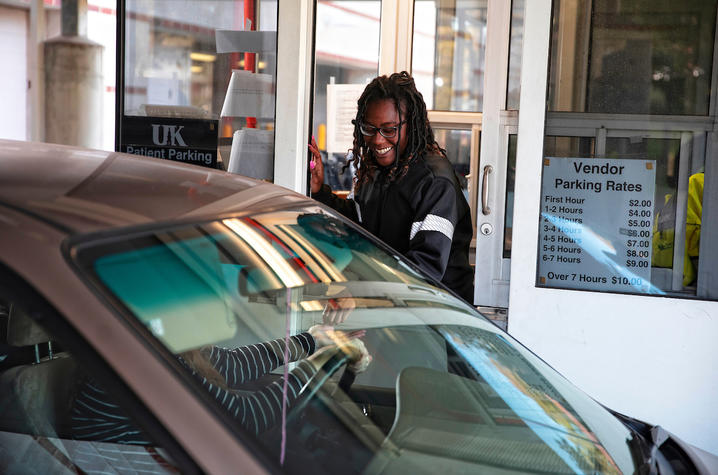 Parking garage attendant. 