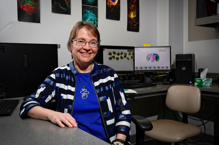 SBCoA director Linda J. Van Eldik, Ph.D. on March 14, 2019. Photo by Mark Cornelison | UKphoto