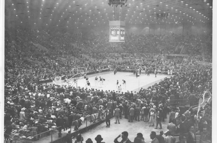 Interior view of Memorial Coliseum 