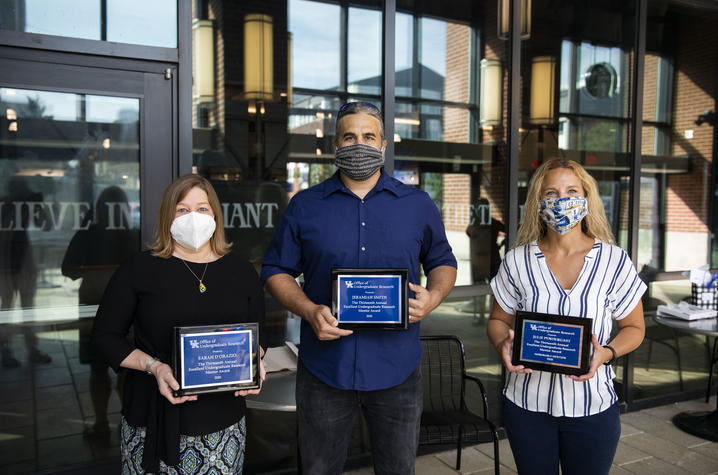 photo of UK Excellent Undergraduate Research Mentor of the Year Award recipients