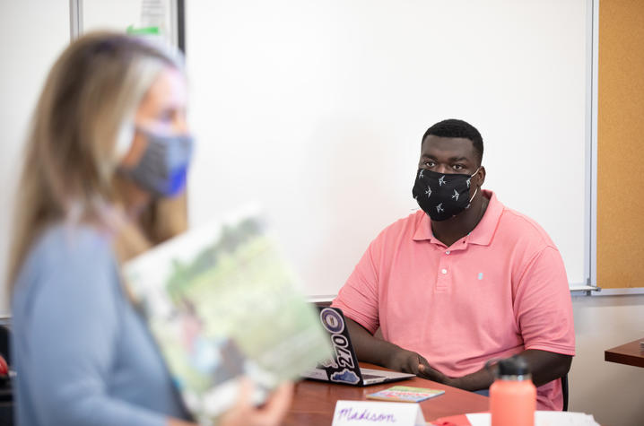 Photo of student in classroom