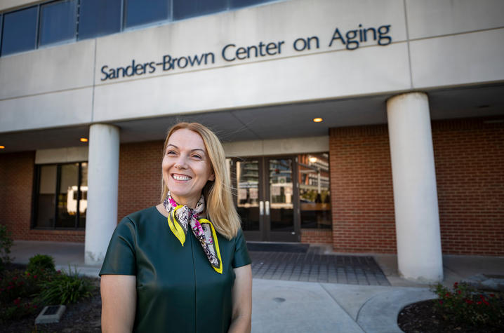 Maj-Linda Selenica, Ph.D. of UK's Sanders-Brown Center on Aging. Photo by Pete Comparoni | UKphoto