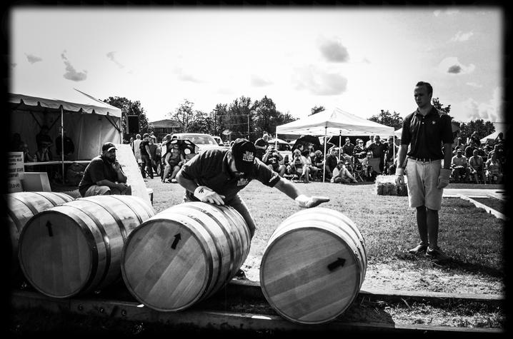 black and white Alethea Devary photo of barrel roll