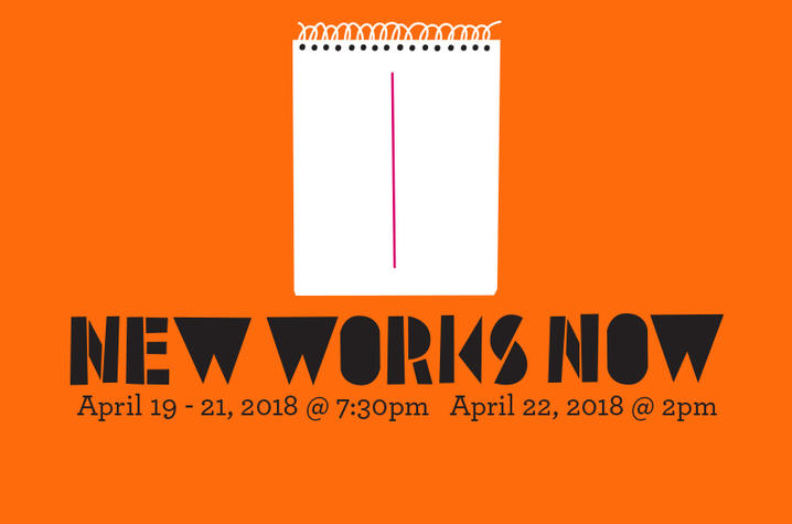 photo of web banner for "New Works Now"