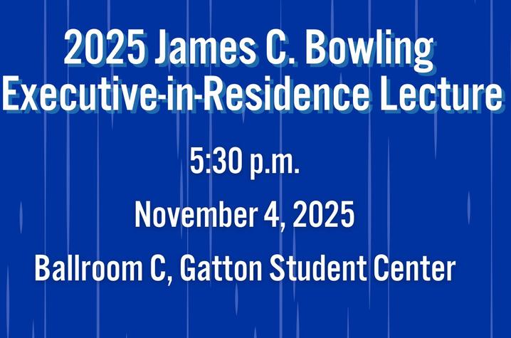 This year’s Executive-in-Residence lecturer is Eric Gregory,