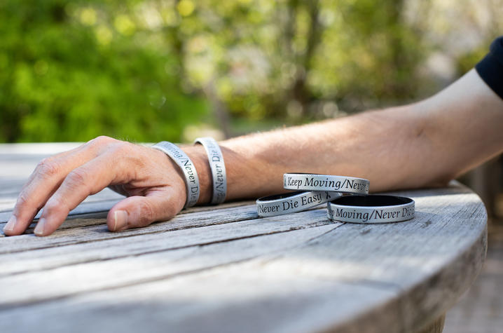 Image of Scott's wrist bands