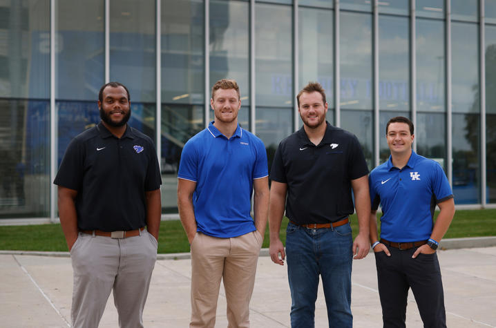 Left to Right: Quintin Wilson, Will Levis, Luke Fortner, Matthew Ruffolo. 