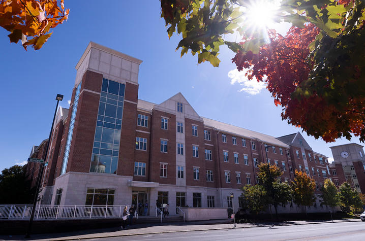 A campus residence hall. 