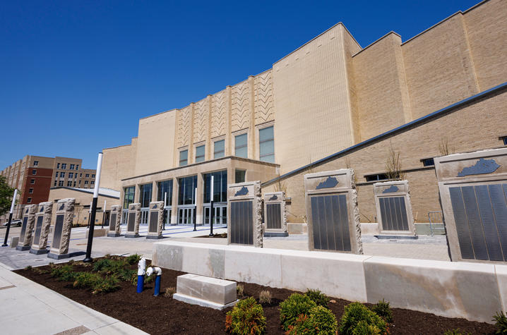 New markers to remember Kentucky's Fallen Heroes, UK Athletics This is a photo of the newly renovated Historic Memorial Coliseum, which includes new markers remembering Kentucky's fallen heroes.