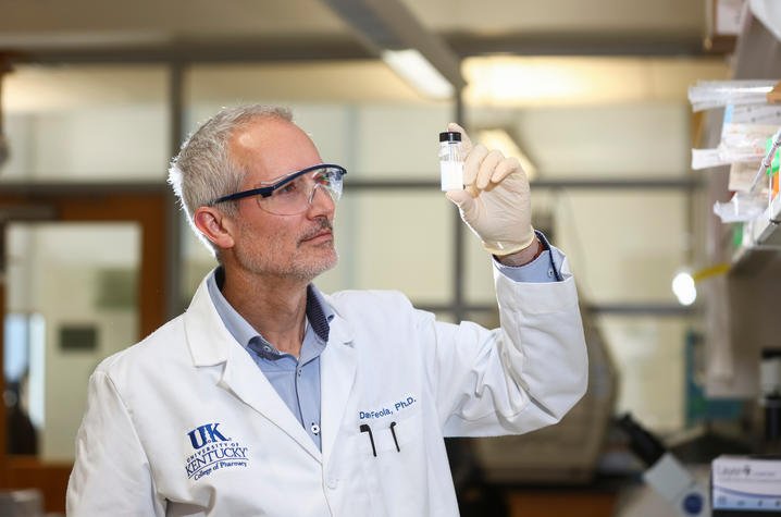 David Feola in lab