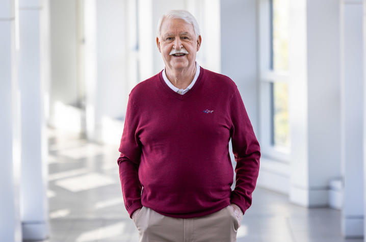 Image of Steve Worrell standing in a hallway