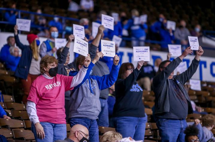 Fans at the game also created signs sharing their "why". Photo by | UK Athletics