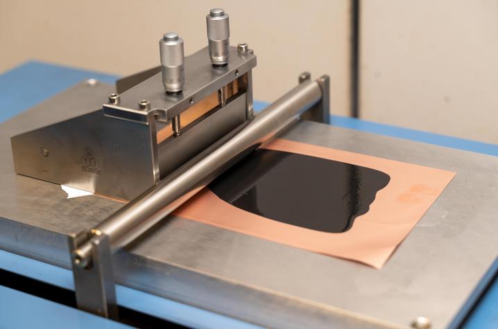 The graphite is milled into a fine powder, classified and formed into the anode slurry, which is cast as a film on the surface of a copper foil. Jeremy Blackburn | Research Communications