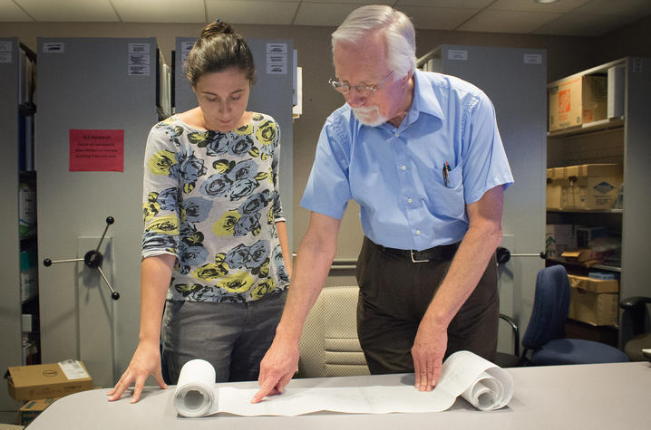 Photo of Dr. Edward Kasarskis with his research nurse, Meg Bruno.