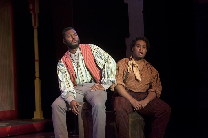 photo of Blake Denson and Key'mon Murrah performing in "Show Boat" 