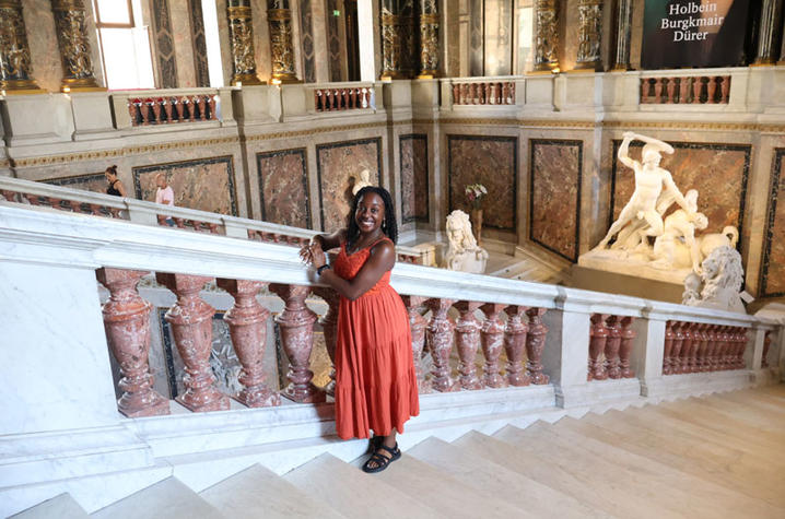 Briana Johnson studying abroad in Austria