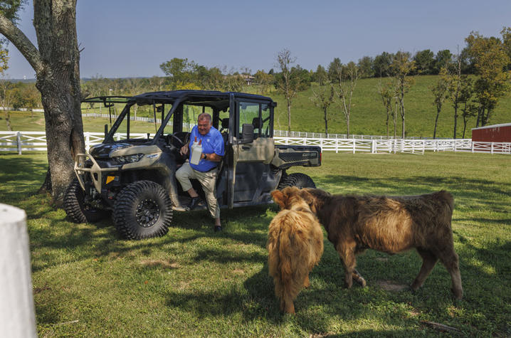 Bruce Drake on his family farm