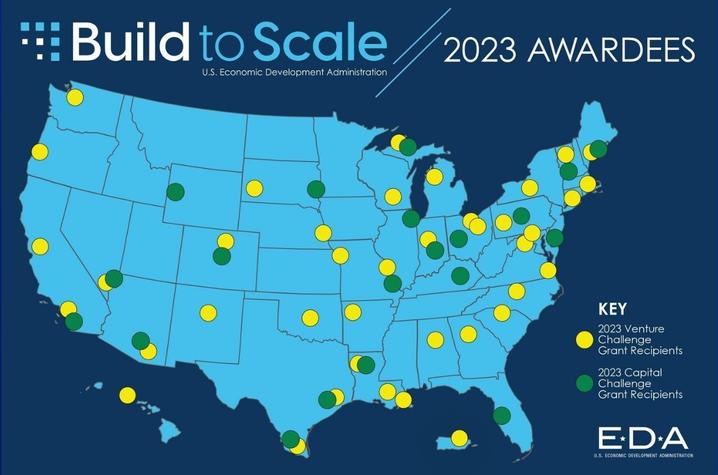 Sixty organizations in 36 states, the District of Columbia and Puerto Rico were awarded a total of $53 million to support entrepreneurs. Photo courtesy of EDA.