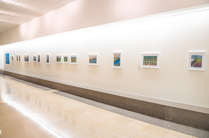 image of corridor with art 