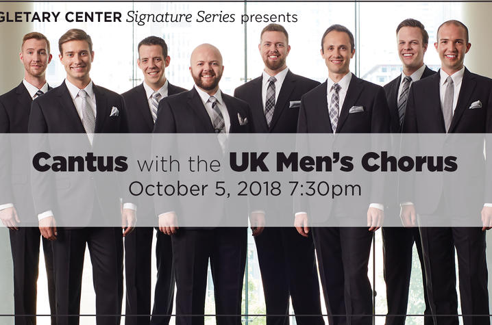 photo of web slider for Cantus concert with UK Men's Chorus