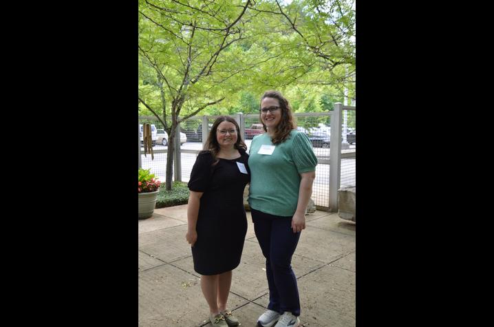 Authors Catherine Hines (left) and Jacqueline Seals