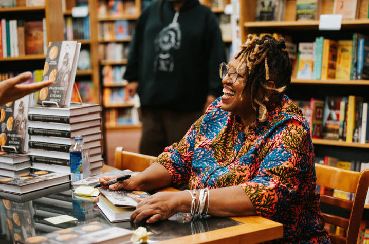 Photo of Crystal Wilkinson Signing Books