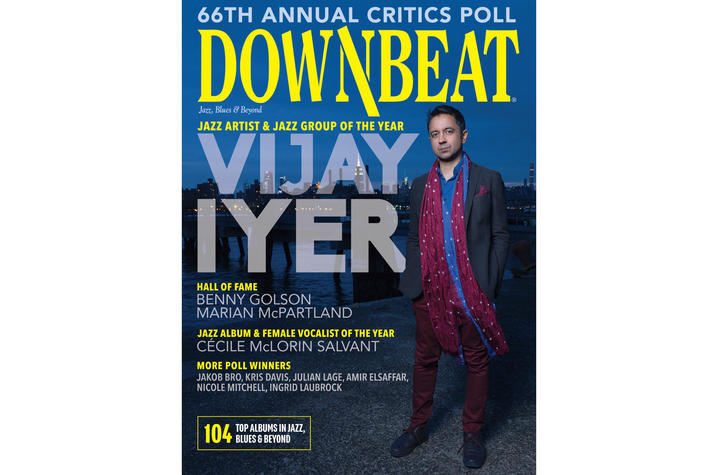 photo of the cover of the August 2018 issue of DownBeat magazine 