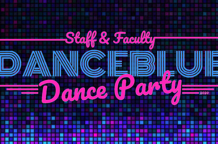 DanceBlue Staff & Faculty Dance Party graphic