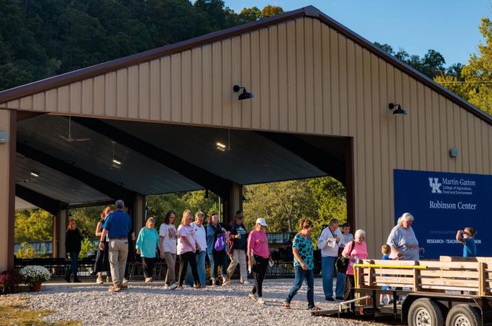 Center director Daniel Wilson welcoming people Center director Daniel Wilson welcoming people