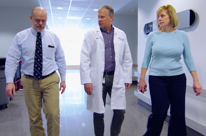 Photo of Chris Norris, Doug Andres and Kathryn Saatman at the University of Kentucky