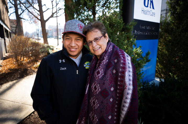 Photo of Zack Price with his mother, Nina