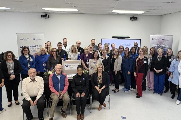 A group photo of attendees at the Spring View Hospital announcement A group photo of attendees at the Spring View Hospital announcement