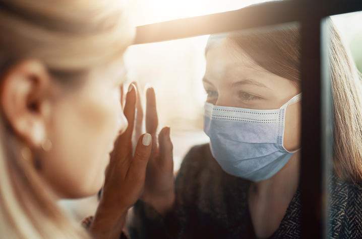 Getty Image of Person in Mask