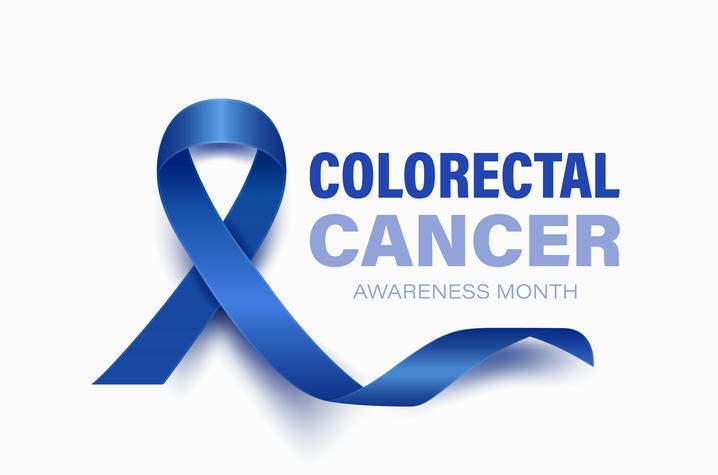 Colorectal Cancer Awareness Month ribbon