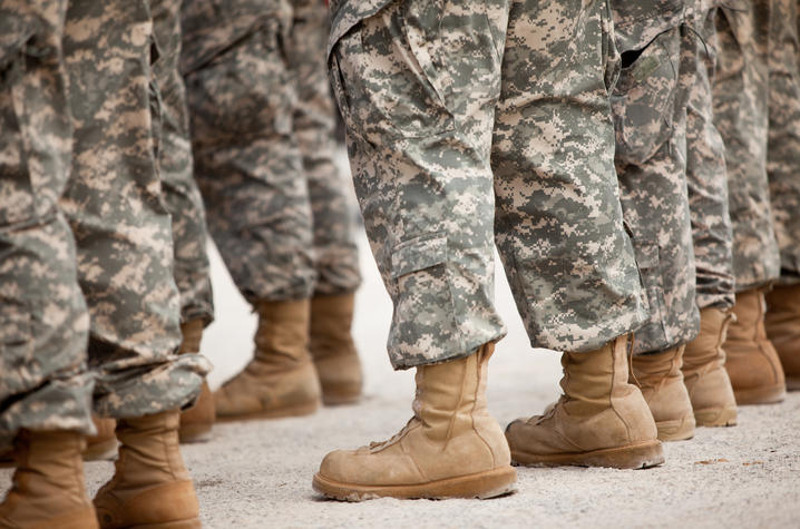 Getty Image of Military Members